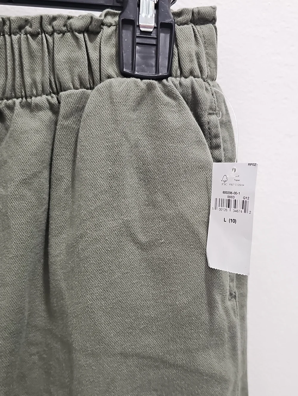 Gap Girls Wide-leg Cargo Olive Green Pants Size 10